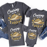 Personalized 2027 New Year Cruise Shirt, Custom Family Cruise Crew Tee, Resort Tee, Matching Mommy Daddy Kids NYE Outfit, Family Trip Gift