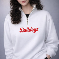 Personalized Sports Team Embroidered Quarter Zip Sweatshirt, Custom Team Name Pullover, Coach Spirit Wear, Game Day Layer, Tournament Gift