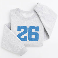 Custom Glitter Football Number Sweatshirt, Personalized Game Day Sports Tee, Varsity Number Shirt, Mascot Spirit Top, Custom Team Gift