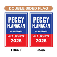 Peggy Flanagan For Minnesota Senate 2026 Garden Flag, Double Sided, 2026 Senate Flag, Elections Flag, Race Red White & Blue Flag