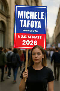 Michele Tafoya For Minnesota Senate 2026 Election Sign, Political Campaign Sign, Republican party, Senate Election 2026 Race Poster Sign