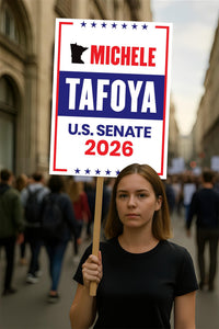 Michele Tafoya For Minnesota Senate 2026 Election Sign, Political Campaign Sign, Republican party, Senate Election 2026 Race Poster Sign