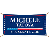 Michele Tafoya For Minnesota U.S. Senate Banner Sign, 13 oz Waterproof US Senate Election 2026 Vinyl Banner With Metal Grommets