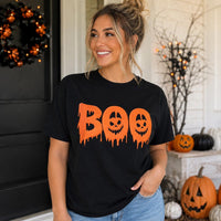 Personalized Halloween Puff Print Shirt, Embossed Boo Ghost Sweatshirt, Spooky Season Hoodie, Statement Puff Shirt, Halloween Custom Gift