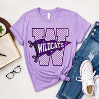 Personalized School Mascot Shirt, Custom Team Name Varsity Tee, Gingham Letter Game Day Top, Back to School Outfit, Gift for Teacher