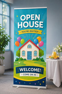 Custom Retractable Banner Stand, Personalized Roll Up Banner, Event Business Display Sign, Promotional Marketing Banner for Trade Shows