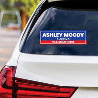 Ashley Moody For Florida Senate 2026 Vinyl Sticker, Vote Ashley Moody, Florida Senate Elections 2026 Bumper Sticker 10" x 3"