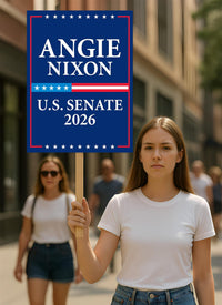 Angie Nixon For Florida Senate 2026 Election Sign, Political Campaign Sign, Republican party, Senate Election 2026 Race Poster Sign