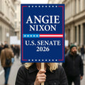 Angie Nixon For Florida Senate 2026 Election Sign, Political Campaign Sign, Republican party, Senate Election 2026 Race Poster Sign