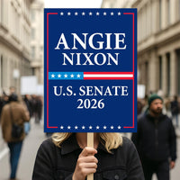 Angie Nixon For Florida Senate 2026 Election Sign, Political Campaign Sign, Republican party, Senate Election 2026 Race Poster Sign