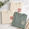 Custom Logo Embroidered Shirt, Personalized Business Logo T-Shirt, Custom Text Long Sleeve, Branded Workwear Tee, Small Business Gift