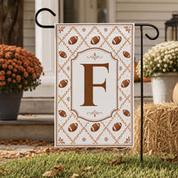 Personalized Football Garden Flag, 12x18 Double Sided Outdoor Decor, Game Day Yard Flag, Custom Monogram Porch Accent, Football Fan Gift