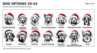 Personalized Santa Paws Dog Sweatshirt, Custom Pet Name Crewneck, Christmas Dog Breed Shirt, Festive Paw Lover Top, Gift for Pet Mom
