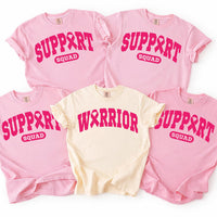 Custom Breast Cancer Shirt, Personalized Support Squad Warrior Tee, Matching Pink Out Group Shirts, October Awareness, Cancer Fighter Gift