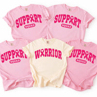 Custom Breast Cancer Shirt, Personalized Support Squad Warrior Tee, Matching Pink Out Group Shirts, October Awareness, Cancer Fighter Gift