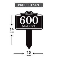 Custom Yard Address Metal Sign, Personalized House Number Aluminum Sign, Lawn Address Stake, Driveway Number Marker, New Home Gift