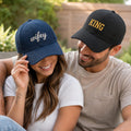 Personalized Name Embroidered Baseball Cap, Custom Text Hat with Font Choice, Adjustable Cotton Cap, Gift for Women, Custom Hat Gift