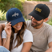 Personalized Name Embroidered Baseball Cap, Custom Text Hat with Font Choice, Adjustable Cotton Cap, Gift for Women, Custom Hat Gift