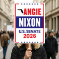 Angie Nixon For Florida Senate 2026 Election Sign, Political Campaign Sign, Republican party, Senate Election 2026 Race Poster Sign