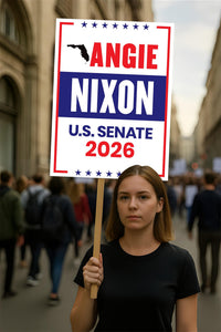 Angie Nixon For Florida Senate 2026 Election Sign, Political Campaign Sign, Republican party, Senate Election 2026 Race Poster Sign