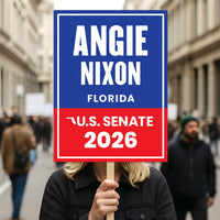 Angie Nixon For Florida Senate 2026 Election Sign, Political Campaign Sign, Republican party, Senate Election 2026 Race Poster Sign