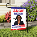 Angie Nixon For Florida Senate 2026 Garden Flag, Double Sided, 2026 Senate Flag, Republic, Elections Flag, Race Red White & Blue Flag