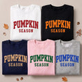 Custom Pumpkin Season Puff Print Sweatshirt, Personalized Fall Tee, 3D Raised Autumn Shirt, Statement Puff Shirt, Just Because Gift