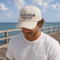Custom Beach Vacation Embroidered Hat, Personalized Beach Crew Name Cap, Matching Family Cap, Summer Trip Hat, Family Matching Gift