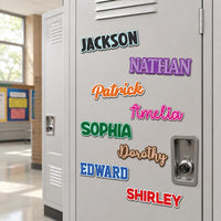 Custom Name Locker Magnet, Personalized School Locker Decor, Back to School Gift for Kids, Fridge Name Magnet, First Day of School Gift