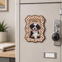 Personalized Pet Portrait Fridge Magnet, Custom Dog Cat Photo Magnet, Refrigerator Keepsake, Custom Pet Fridge Magnet, Dog Mom Gift