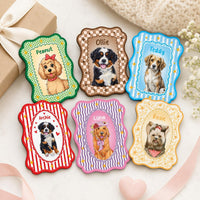Personalized Pet Portrait Fridge Magnet, Custom Dog Cat Photo Magnet, Refrigerator Keepsake, Custom Pet Fridge Magnet, Dog Mom Gift
