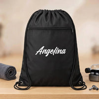 Personalized Nursery Drawstring Backpack, Custom Name Cinch Bag, Daycare Nanny Preschool Bag, Kids Drawstring Bag, Kids Activity Gift