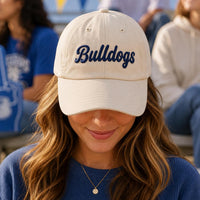 Personalized Team Embroidered Hat, Custom Team Name Baseball Cap, Adjustable Cotton Cap, College Game Day Hat for Women, Game Day Gift