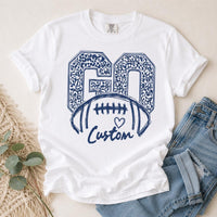 Personalized School Spirit Football Shirt, Custom Team Name Game Day Tee, Varsity Fan Shirt, Back to School Outfit, Custom Team Gift