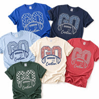 Personalized School Spirit Football Shirt, Custom Team Name Game Day Tee, Varsity Fan Shirt, Back to School Outfit, Custom Team Gift