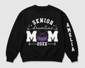 Custom Senior Drumline Mom Sweatshirt, Personalized Drumline Shirt, Senior Percussion, Marching Band Parent, Sports Mom Gift, Front Sleeve