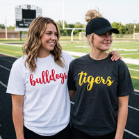 Custom Mascot Puff Print Shirt, Personalized Team Name Sweatshirt, Raised 3D School Spirit Hoodie, Mascot Puff Shirt, Sports Team Gift