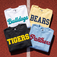 Custom Football Team Name Puff Print Shirt, Personalized Mascot Sweatshirt, 3D School Spirit Hoodie, Game Day Crewneck, Team Spirit Wear