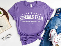 Personalized Specials Squad Teacher Shirt, Custom PE Art Music Library Tee, Custom Teacher Name Tee, Specials Team, Back to School Gift