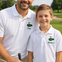 Custom Embroidered Polo Shirt for Father and Son, Personalized Polo Shirts for Golf Outings, Weekend Wear, Casual Polo, Birthday Gift