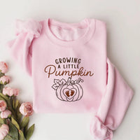 Growing a Little Pumpkin Embroidered Sweatshirt, Pregnancy Hoodie, Fall Maternity Shirt, Holiday Sweatshirt, Expecting Mom Fall Gift