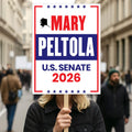Mary Peltola For Alaska Senate 2026 Election Sign, Political Campaign Sign, Senate Election 2026 Race Poster Sign