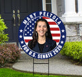Mary Peltola For Alaska Senate 2026 Yard Sign, Corrugated Plastic Senate Elections Race Red White & Blue Yard Sign with Metal H-Stake