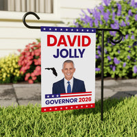 David Jolly For Florida Governor 2026 Garden Flag, Double Sided, 2026 Governor Flag, Republic, Elections Flag, Race Red White & Blue Flag