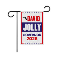 David Jolly For Florida Governor 2026 Garden Flag, Double Sided, 2026 Governor Flag, Republic, Elections Flag, Race Red White & Blue Flag