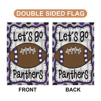 Personalized Team Mascot Football Garden Flag, 12x18 Double Sided Outdoor Decor, Game Day Yard Flag, Custom School Spirit, Sports Gift