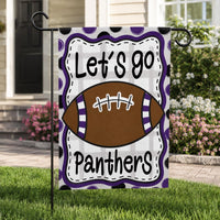 Personalized Team Mascot Football Garden Flag, 12x18 Double Sided Outdoor Decor, Game Day Yard Flag, Custom School Spirit, Sports Gift