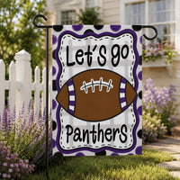 Personalized Team Mascot Football Garden Flag, 12x18 Double Sided Outdoor Decor, Game Day Yard Flag, Custom School Spirit, Sports Gift
