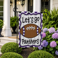 Personalized Team Mascot Football Garden Flag, 12x18 Double Sided Outdoor Decor, Game Day Yard Flag, Custom School Spirit, Sports Gift