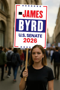 James Byrd For Wyoming Senate 2026 Election Sign, Political Campaign Sign, Senate Election 2026 Race Poster Sign